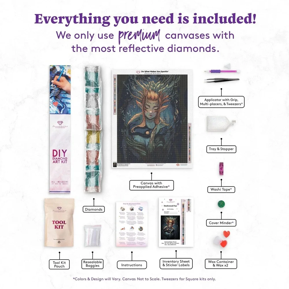 NEW SEALED Darkwood Fae Diamond Art Club Kit